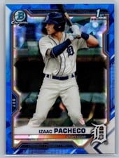 2021 Bowman Draft Sapphire Izaac Pacheco #BDC-46 card