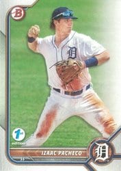 2022 Bowman 1st Edition Base Set Izaac Pacheco #BPPF-106 card
