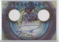 2022 Bowman Inception Autographed Dual Relics Izaac Pacheco #IADR-IP card