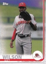2019 Topps Pro Debut Base Set Izzy Wilson #108 card