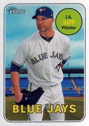 2018 Topps Heritage Base Set J.A. Happ #398 card