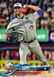 2018 Topps Update Base Set J.A. Happ #US66 card