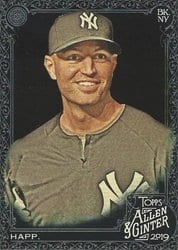 2019 Topps Allen & Ginter X Base Set J.A. Happ #299 card