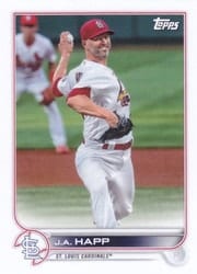 2022 Topps Mini Base Set J.A. Happ #334 card