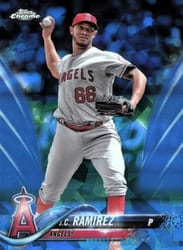 2018 Topps Chrome Sapphire Edition Base Set J.C. Ramirez #568 card