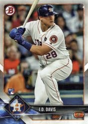 2018 Bowman Base Set J.D. Davis #52 card