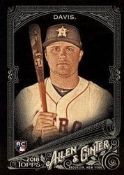 2018 Topps Allen & Ginter X Base Set J.D. Davis #59 card