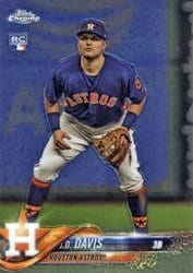 2018 Topps Chrome Base Set J.D. Davis #177 card