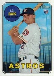 2018 Topps Heritage Base Set J.D. Davis #532 card