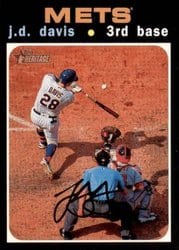 2020 Topps Heritage Base Set J.D. Davis #445 card