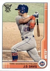 2021 Topps Big League Base Set J.D. Davis #199 card