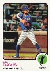 2022 Topps Heritage Base Set J.D. Davis #453 card