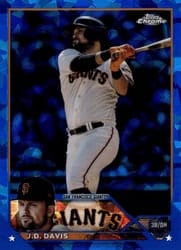 2023 Topps Chrome Sapphire Edition Base Set J.D. Davis #335 card