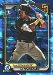 2024 Bowman Sapphire Edition Base Set J.D. Gonzalez #BCP-111 card