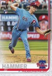 2019 Topps Update Base Set J.D. Hammer #US27 card