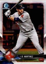 2018 Bowman Chrome Base Set J.D. Martinez #58 card