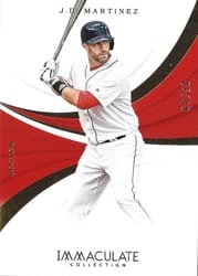 2018 Panini Immaculate Collection Base Set J.D. Martinez #93 card