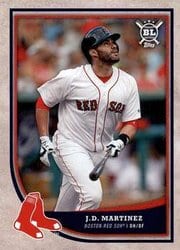 2018 Topps Big League Base Set J.D. Martinez #37 card