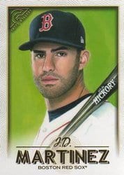 2018 Topps Gallery Base Set J.D. Martinez #79 card