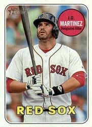 2018 Topps Heritage Base Set J.D. Martinez #710 card