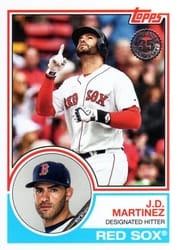 2018 Topps Update 1983 Topps J.D. Martinez #83-23 card