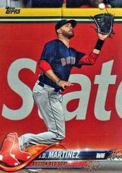 2018 Topps Update Base Set J.D. Martinez #US195 card