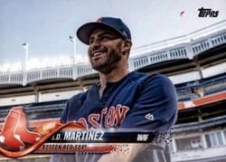 2018 Topps Update Base Set J.D. Martinez #US195b card