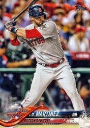 2018 Topps Update Base Set J.D. Martinez #US23 card