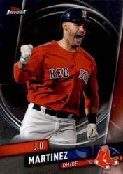 2019 Finest Base Set J.D. Martinez #20 card