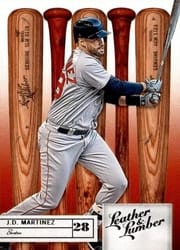 2019 Panini Leather & Lumber Base Set J.D. Martinez #89 card