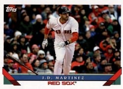 2019 Topps Archives Base Set J.D. Martinez #211 card