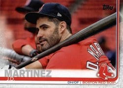 2019 Topps Base Set J.D. Martinez #77 card