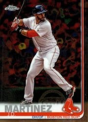 2019 Topps Chrome Base Set J.D. Martinez #133 card