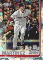 2019 Topps Chrome Sapphire Edition Base Set J.D. Martinez #76 card