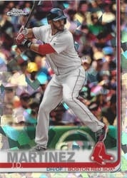 2019 Topps Chrome Sapphire Edition Base Set J.D. Martinez #77 card