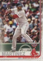 2019 Topps Opening Day Base Set J.D. Martinez #93 card