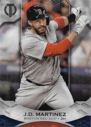 2019 Topps Tribute Base Set J.D. Martinez #73 card