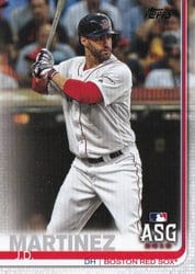 2019 Topps Update Base Set J.D. Martinez #US134 card