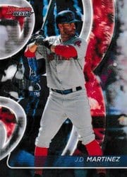 2020 Bowman's Best Base Set J.D. Martinez #38 card