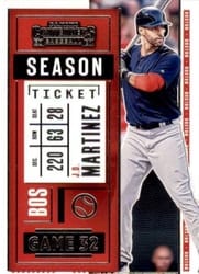 2020 Panini Contenders Base Set J.D. Martinez #78 card