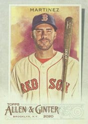 2020 Topps Allen & Ginter Base Set J.D. Martinez #83 card