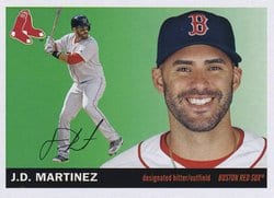 2020 Topps Archives Base Set J.D. Martinez #48 card
