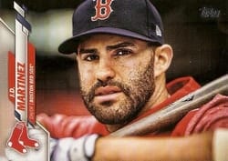2020 Topps Base Set J.D. Martinez #269b card