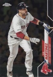 2020 Topps Chrome Base Set J.D. Martinez #189 card