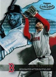 2020 Topps Gold Label Base Set J.D. Martinez #14 card