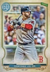 2020 Topps Gypsy Queen Base Set J.D. Martinez #195 card