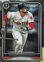 2020 Topps Tribute Base Set J.D. Martinez #49 card