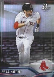 2021 Bowman Platinum Base Set J.D. Martinez #43 card