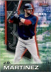 2021 Bowman's Best Base Set J.D. Martinez #54 card