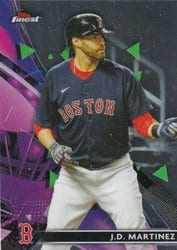 2021 Finest Base Set J.D. Martinez #48 card
